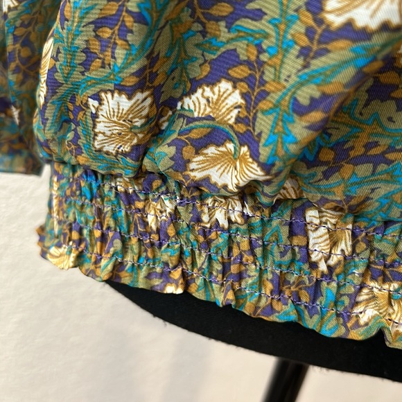 NWT Gibson floral blouse with 3/4 sleeves - Picture 4 of 10